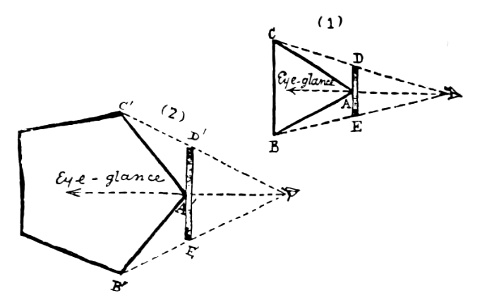 A pentagonal and a triangular individual approaching